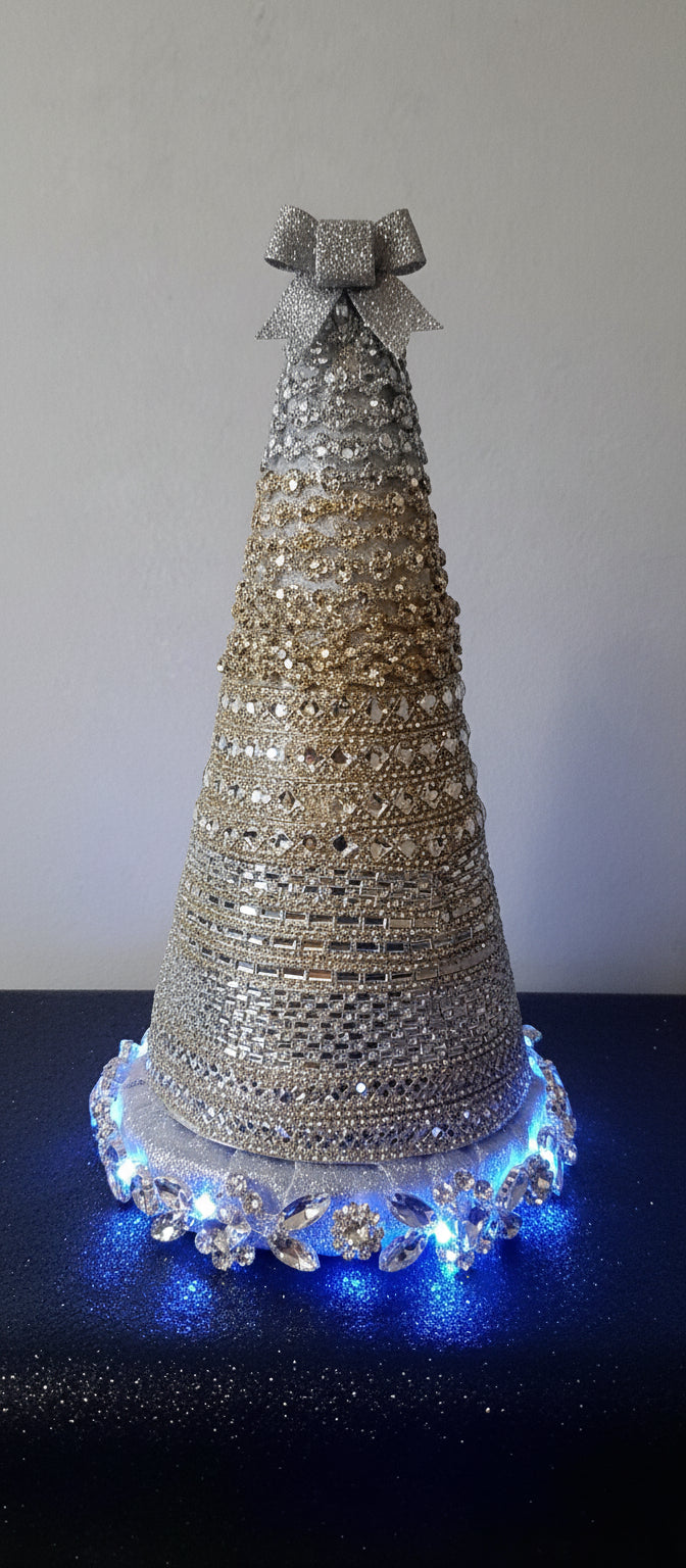 Handmade jewel chrisrmas trees