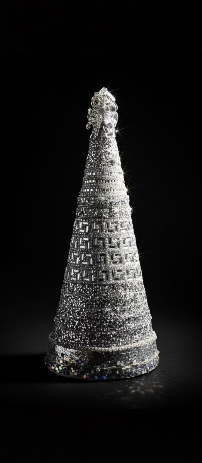 Handmade jewel chrisrmas trees