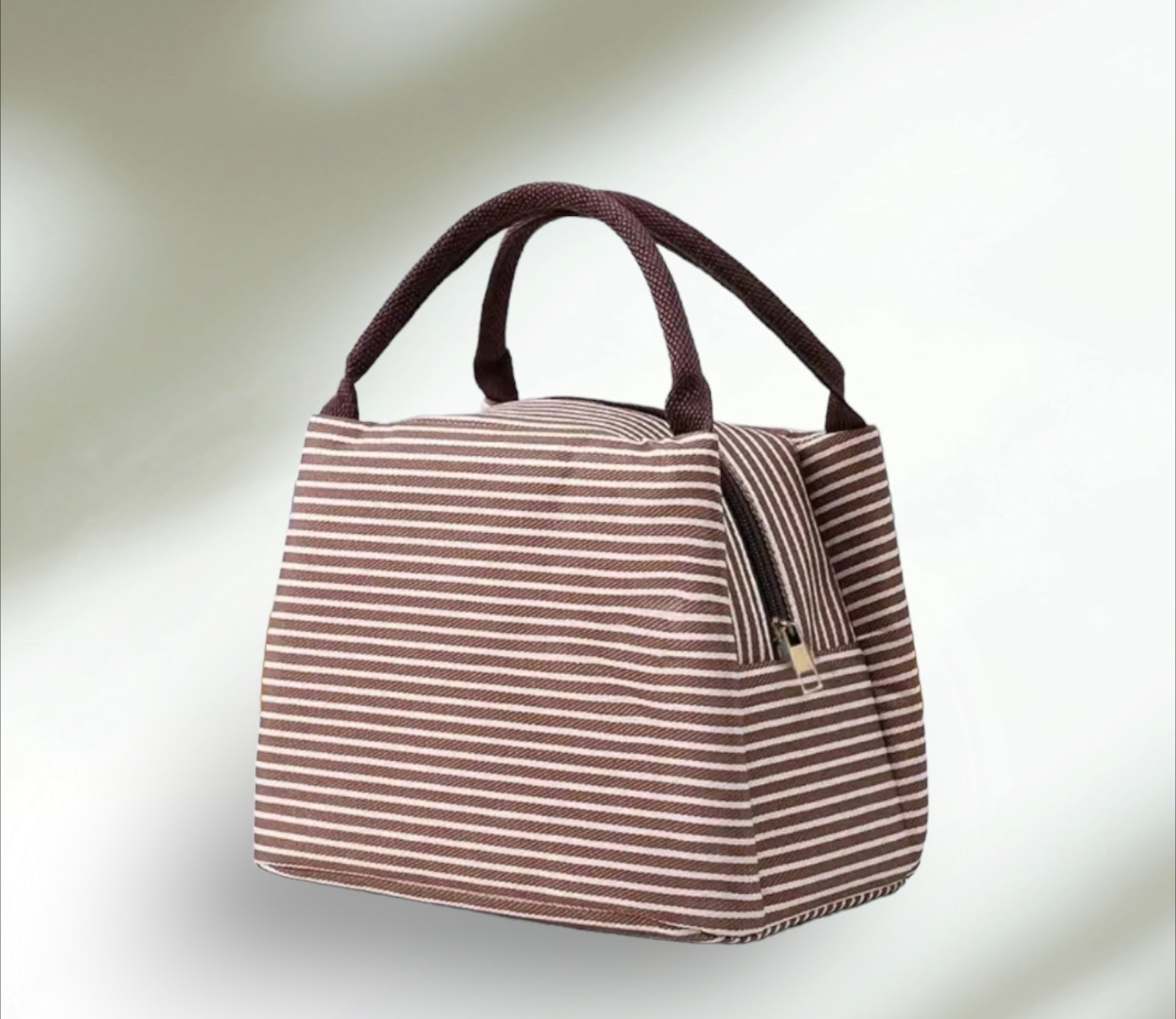 Small Striped Lunch Bag with Reusable Juice Pouches – Colorful, Eco‑Friendly Lunch Set