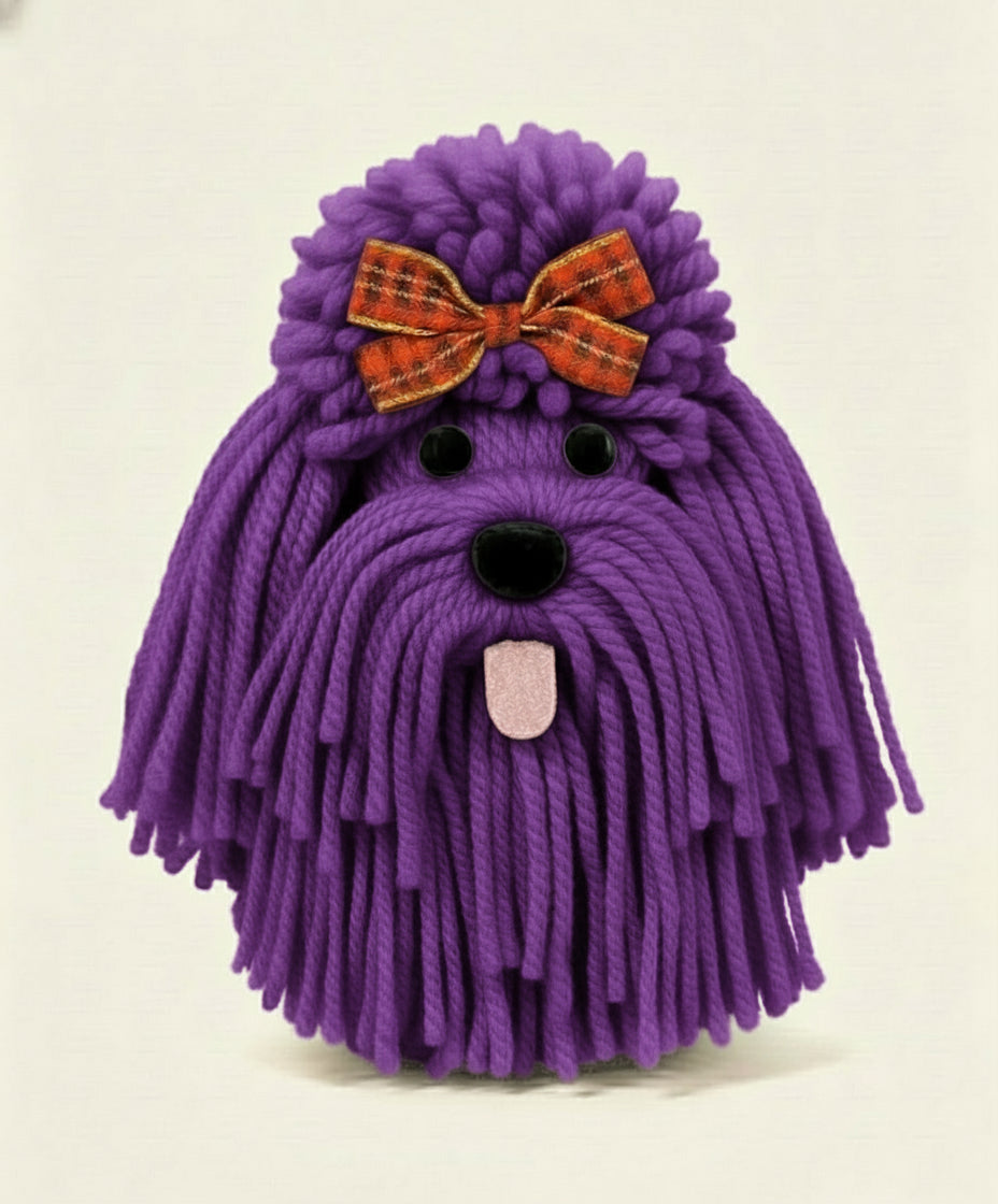 Shaggy christmas dog